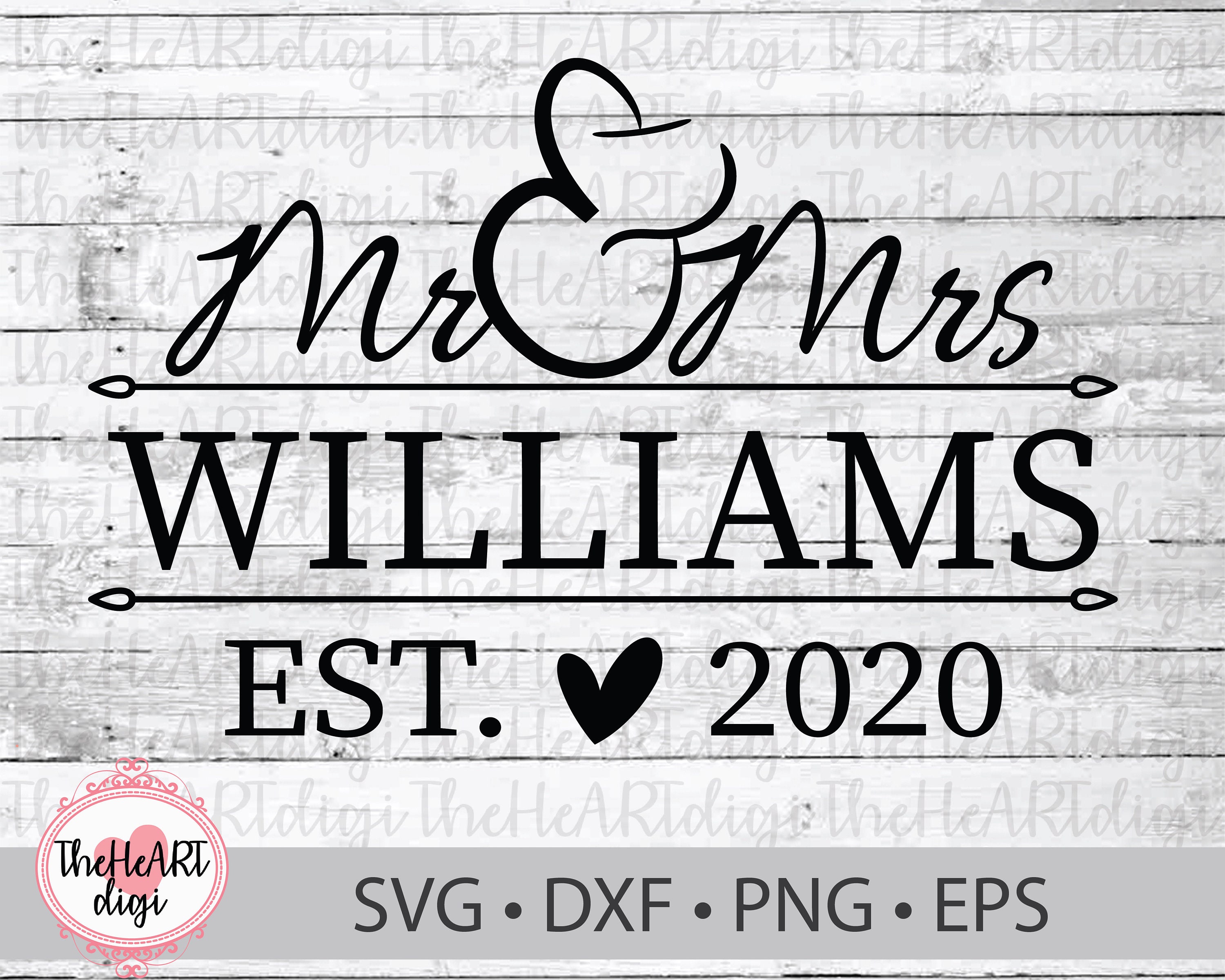 Wedding SVG for cricut Just married Instant printable file Vector and PNG files.