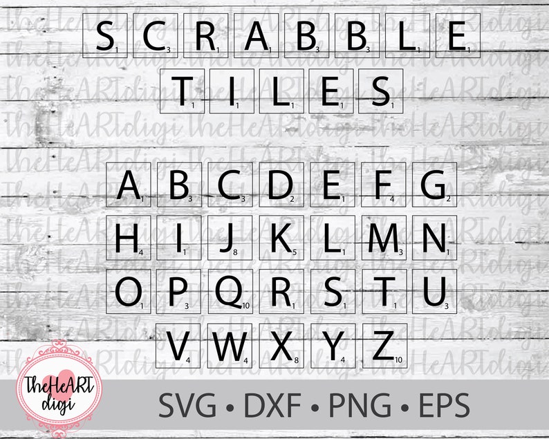 Download Scrabble Tiles SVG Scrabble Letters svg Scrabble Cut File ...