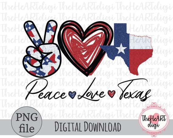 Free Free 217 Peace Love Texas Svg SVG PNG EPS DXF File