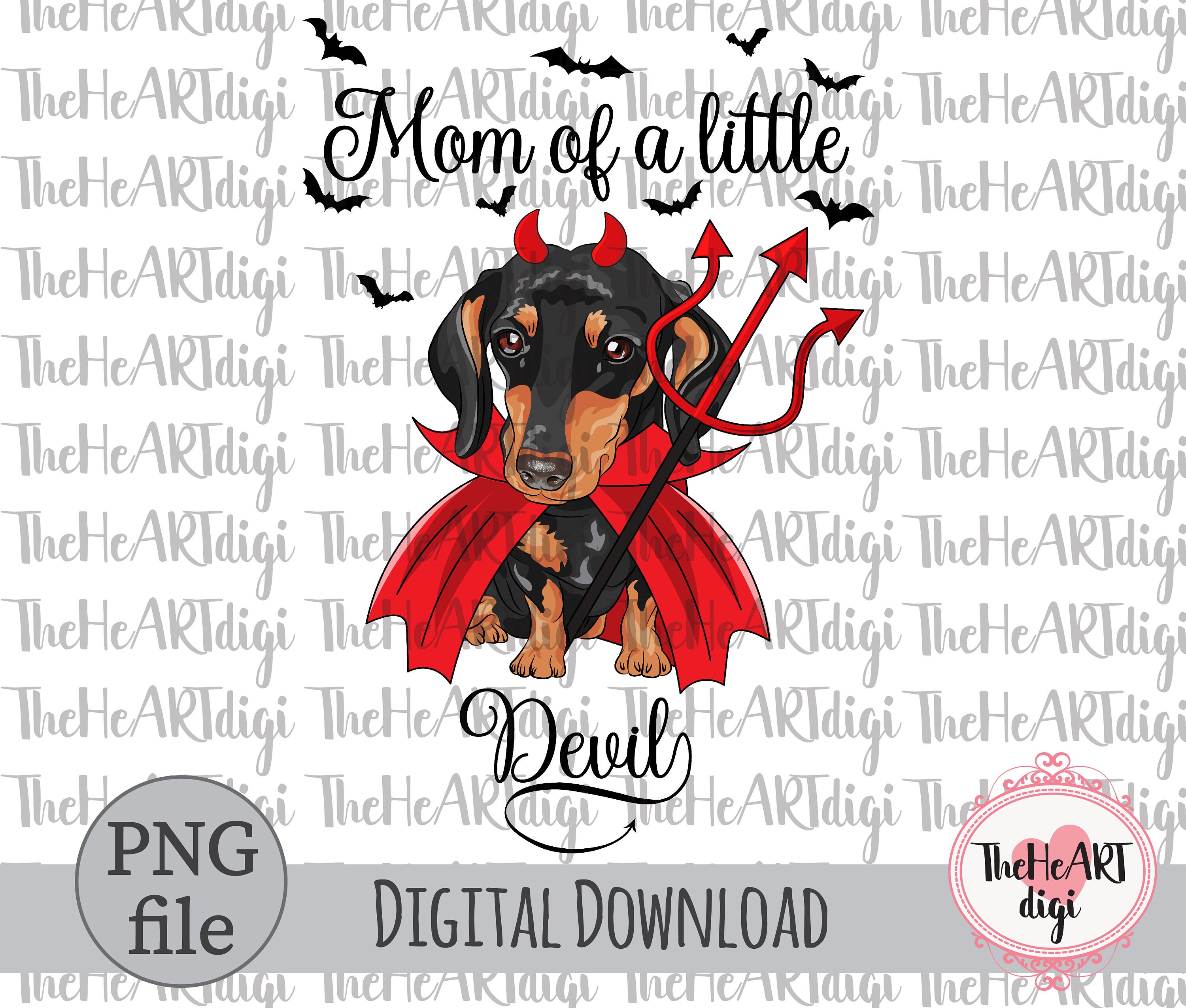 dachshund devil costume