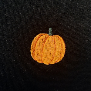 Pumpkin Embroidery Premium Eco Friendly Tee Shirt