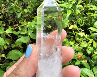 Xtra Quality Clear Quartz Tower 3.2" Crystal Point Obelisk ~ Natural Gemstone ~ Crown Chakra Healing Stone Witchy Alter Home Decor
