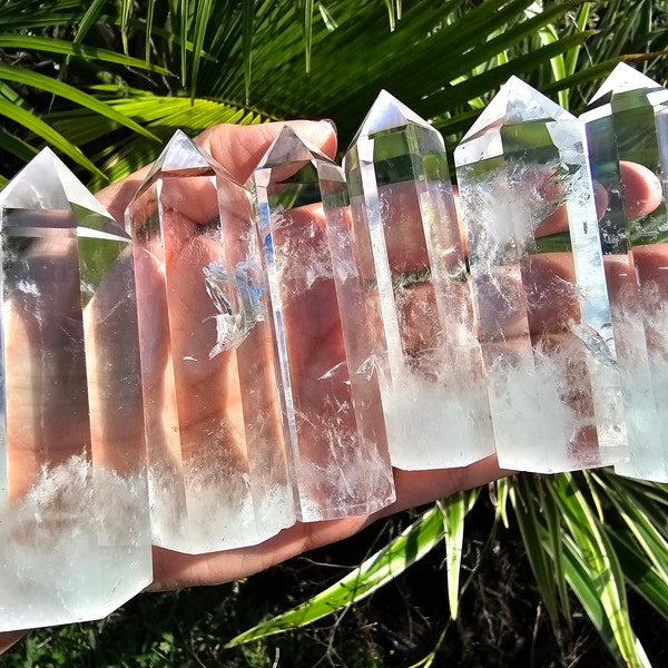 Xtra Quality Clear Quartz Tower 3"-4" (76-102mm) ~ Choose Your Piece ~ Crystal Point Obelisk ~ Natural Gemstone ~ Crown Chakra Stone