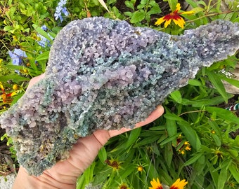 Large Natural Grape Agate Cluster, Botryoidal Amethyst, Amethyst Cluster, Indonesia, Amethyst Crystal Cluster, Raw Amethyst Healing Crystals