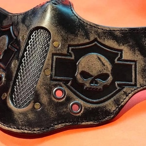 Handmade leather face shield mask, dad gift, Top quality, perfect gift, real leather, Personalized gift, custom face shield