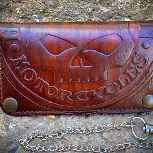 Cartera de cuero larga hecha a mano, billetera de alta calidad, regalo para papá, billetera personalizada, regalo de Navidad