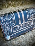 Handmade long leather wallet, Knuckle duster wallet, Biker gift, Dad gift, real leather, Personalized gift product logo