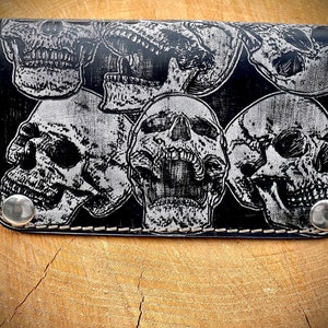 Handmade  long leather Old school wallet, Top quality Wallet, Dad gift , Custom wallet, Xmas gift