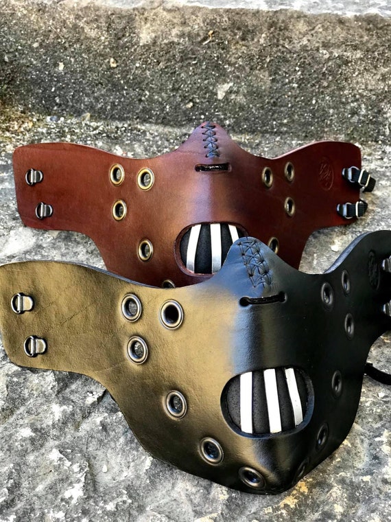 Handmade Leather Face Shield Mask