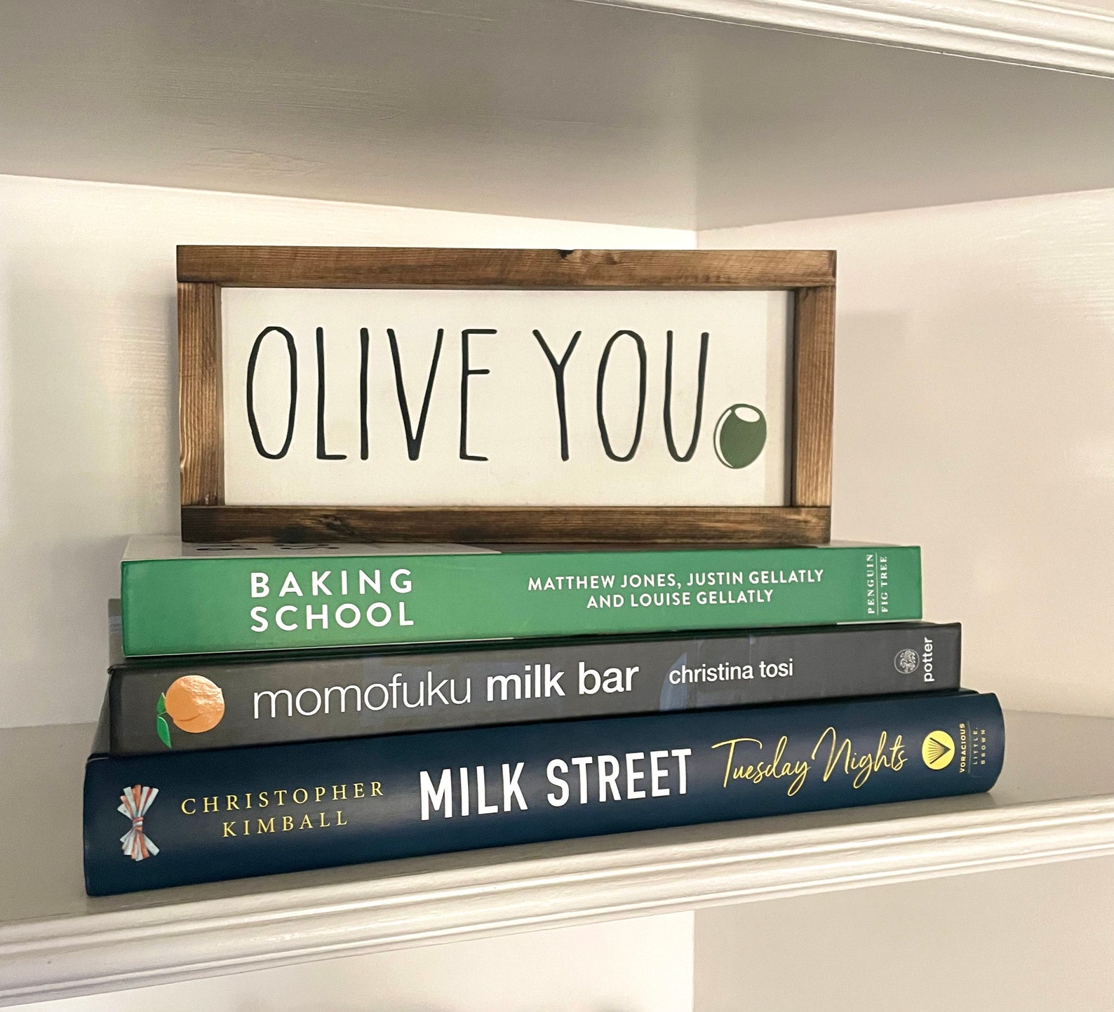 Olive you sign Olive you kitchen decor Kitchen sign Etsy