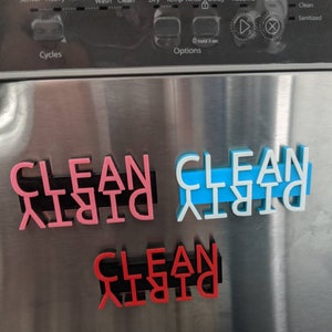 Dishwasher Magnet Clean Dirty, Dishwasher Magnet Reversible Magnet Dishwasher Sign Dishwasher Clean Dirty Magnet Clean Dirty Magnet Sign