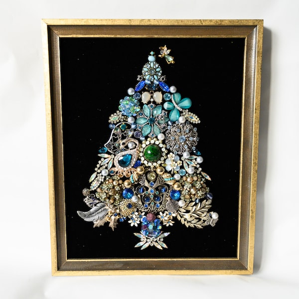 Jewelry Christmas Tree Framed - Etsy