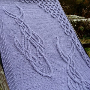Celtic Cable Wrap &quot;Glencoyne Dale&quot; - Designer Knitting Pattern / Downloadable PDF
