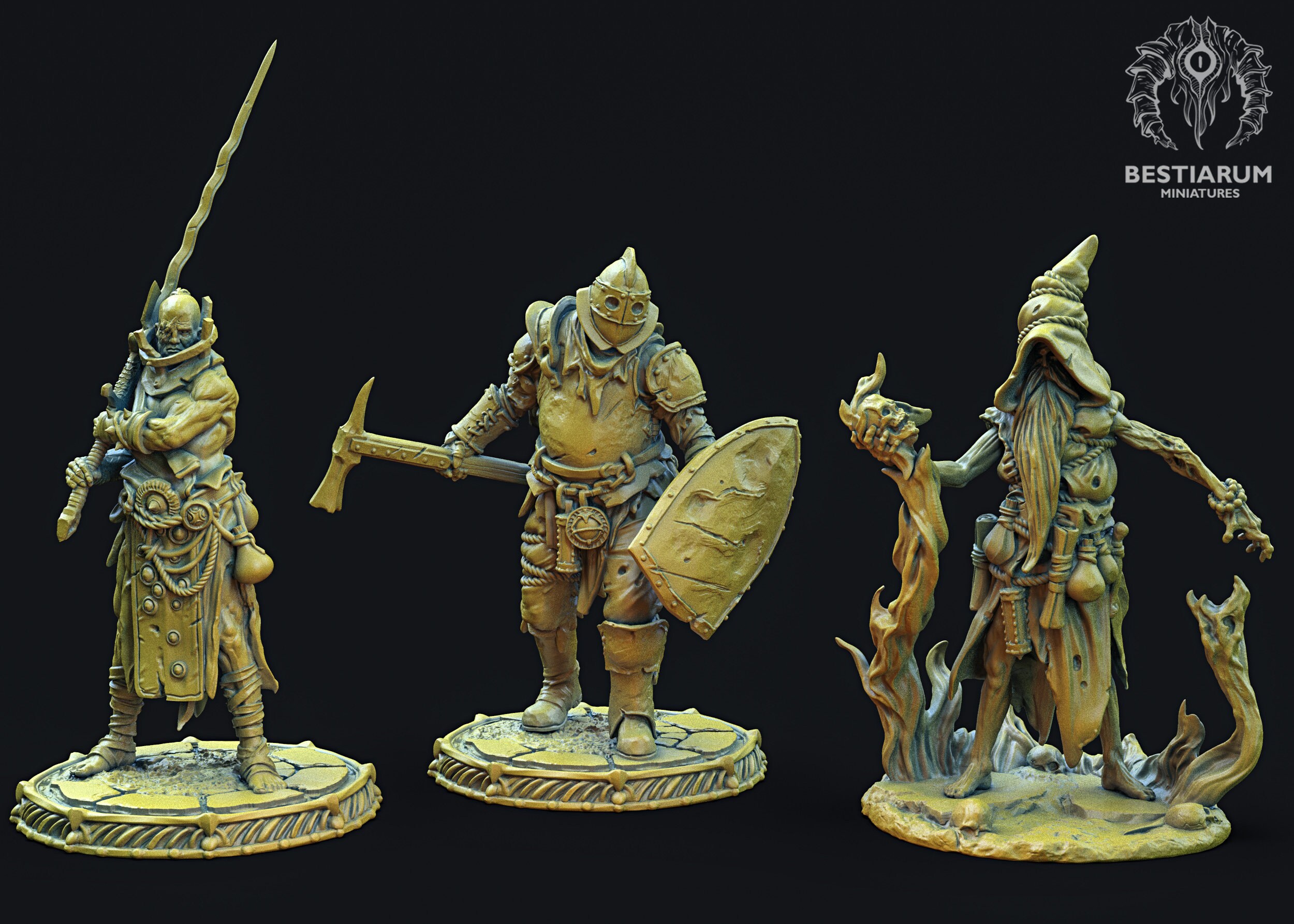 Dark Fantasy Character Miniatures Etsy