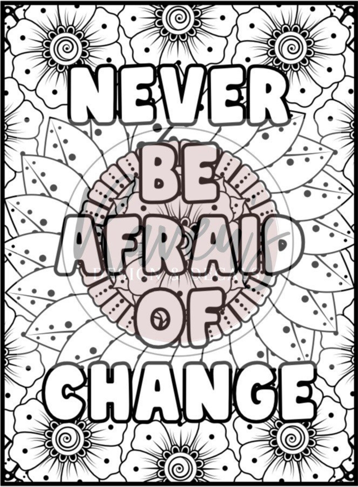 Motivational Coloring Sheets - Etsy