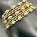 Bracelet Vintage Signé GOLDETTE - Maille Gourmette Couleur Argent, Bon état, Unisexe