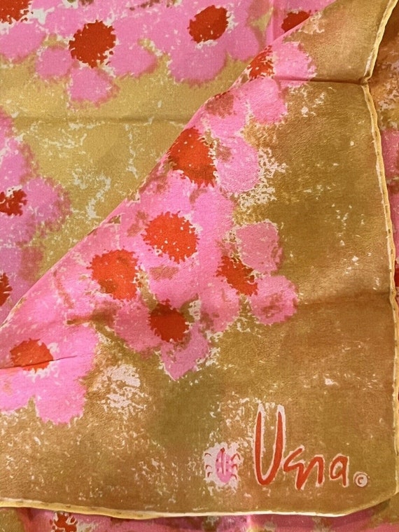 Vera Neumann Vintage Floral Art Silk Blend Scarf … - image 3