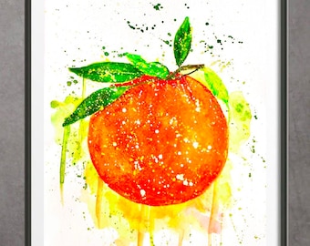 Oranges Print | Watercolor Painting | orange fruit Print | Garden Art | Kitchen Wall Art | citrus print l botanical prints