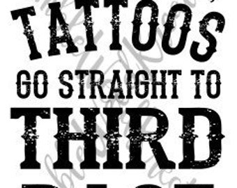 Beards and Tattoos Go Straight To Third Base SVG File