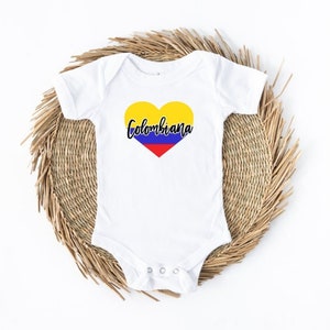 Colombiana Onesie, Colombian Shirts, Baby Girl Colombia Onesie, Colombiana Kids Tee image 1