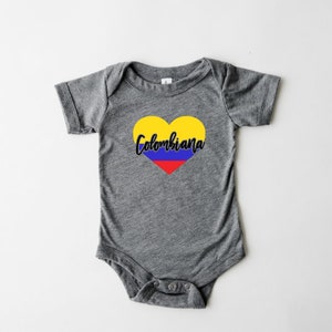 Colombiana Onesie, Colombian Shirts, Baby Girl Colombia Onesie, Colombiana Kids Tee image 4