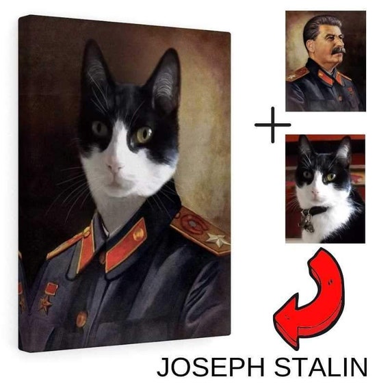 Joseph Staline Custom Votre Animal De Compagnie Portrait Etsy