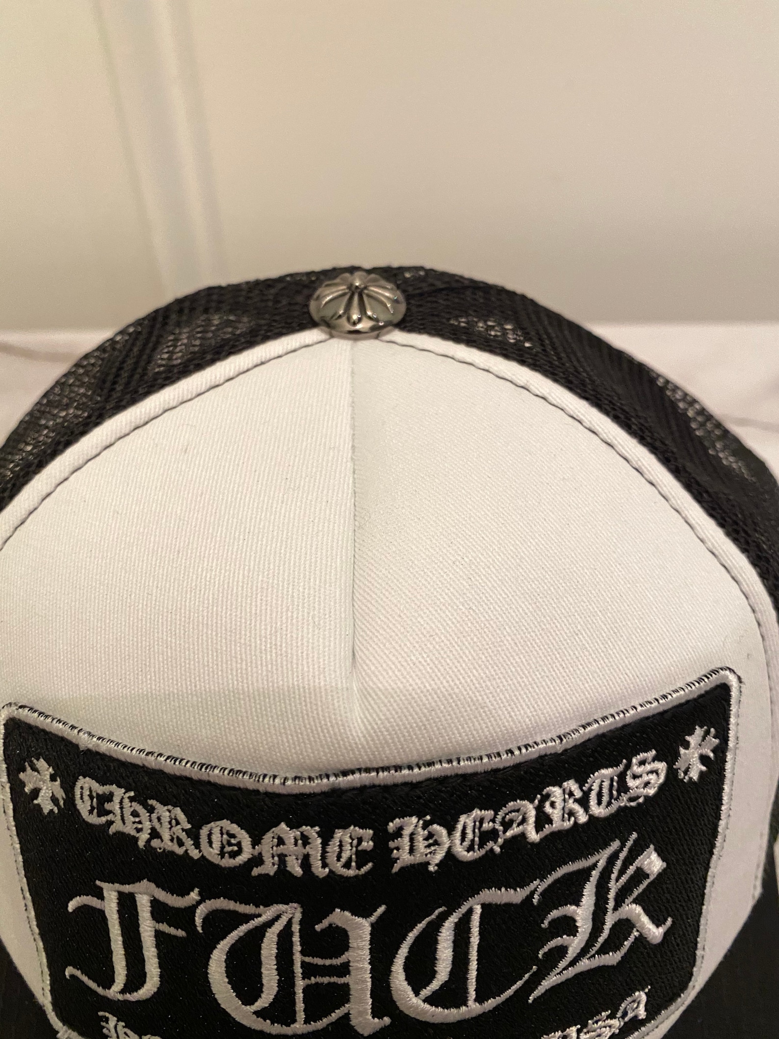 fake chrome heart hat