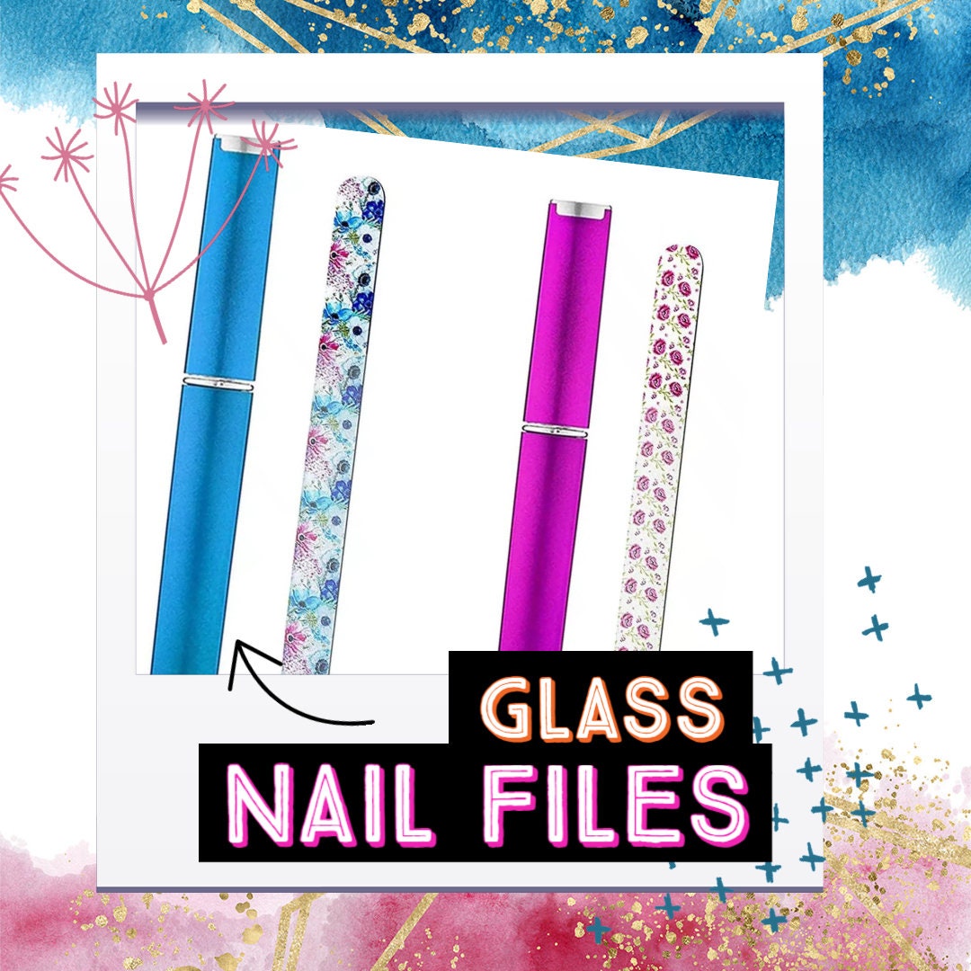 Glass Nail File With Case Etsy