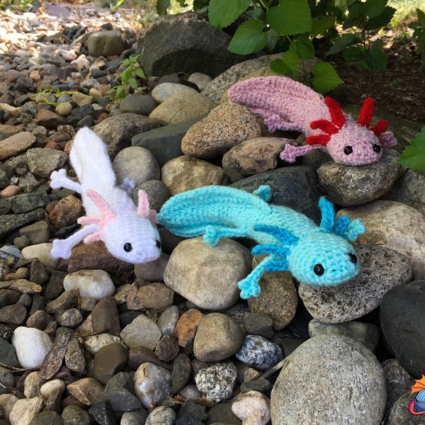 Crochet Axolotl PDF Pattern - (Digital Pattern only, NOT the finished, tangible item)