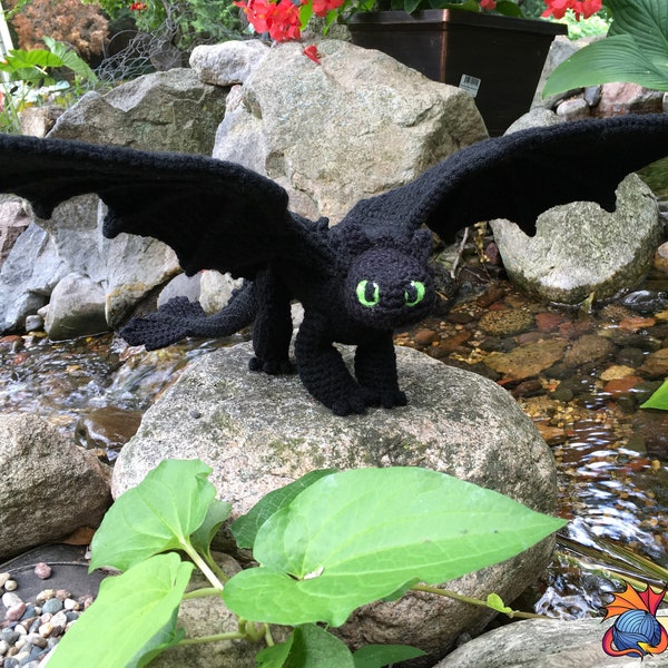 Crochet Toothless the Night Fury PDF Pattern - (Digital Pattern only, NOT the finished, tangible item)