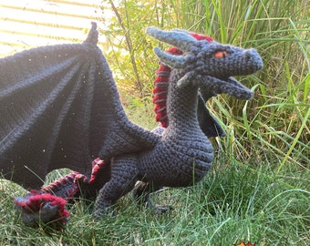 Crochet Giant Wyvern Dragon PDF Pattern - (Digital Pattern only, NOT the finished, tangible item)