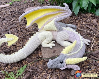 Crochet Sleeping Dragon PDF Pattern - (Digital Pattern only, NOT the finished, tangible item)