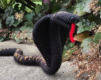 Crochet Cobra Snake PDF Pattern - (Digital Pattern only, NOT the finished, tangible item)