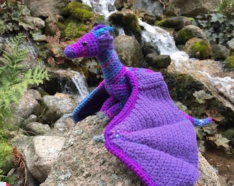 Patron PDF Fantasy Dragon au crochet - (motif numérique uniquement, PAS l'article fini et tangible)