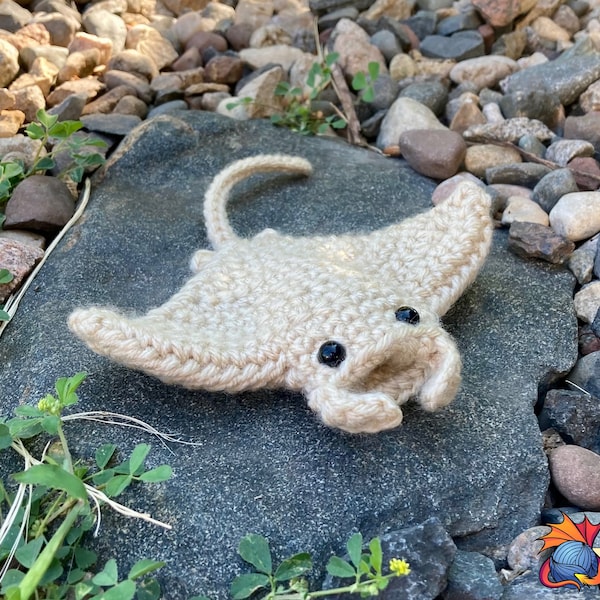 Crochet Manta Ray PDF Pattern - (Digital Pattern only, NOT the finished, tangible item)