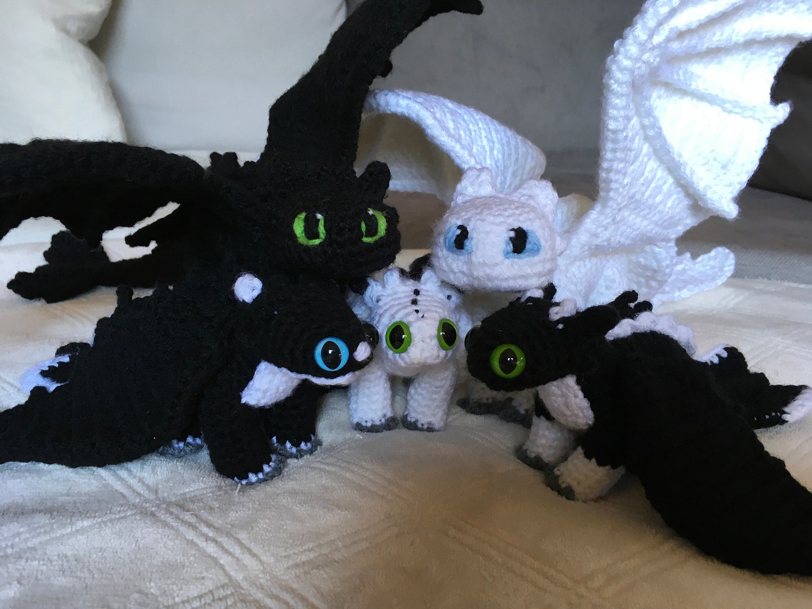 Crochet Toothless and the Light Fury PDF Patterns not the - Etsy