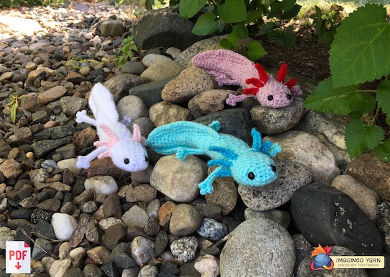 Crochet Axolotl PDF Pattern - (Digital Pattern only, NOT the finished, tangible item)