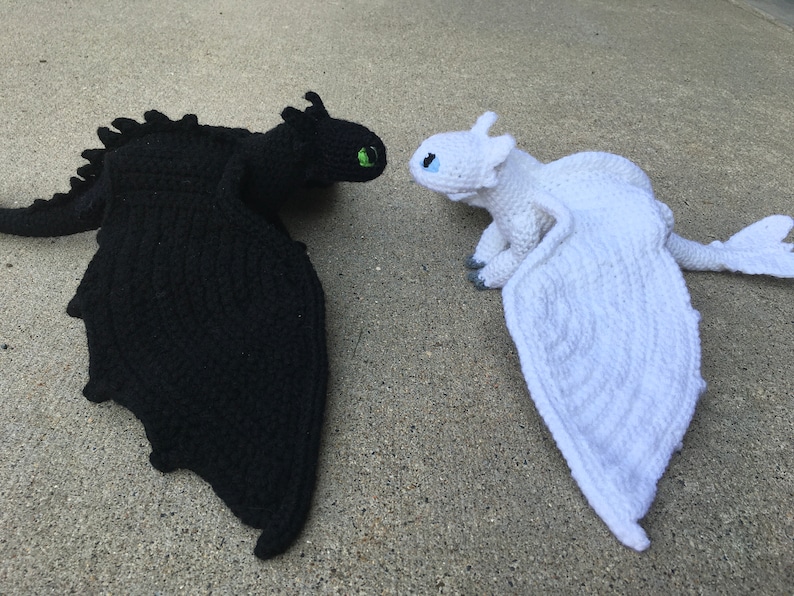 Crochet Toothless the Night Fury PDF Pattern Not the | Etsy