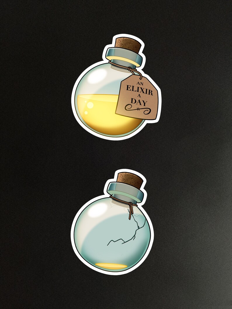 Elixir Brew Sticker The Owl House Glossy Sticker - Elixir Bottle - Etsy Australia