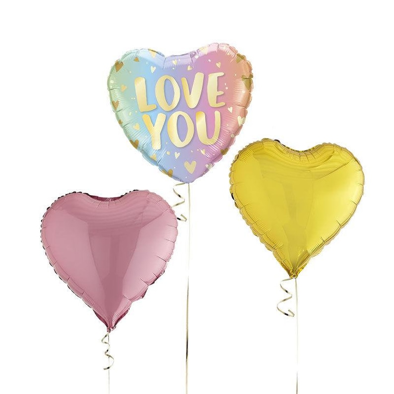Balloons In A Box Inflated Love You Balloons Mothers Day Balloons Helium Balloons