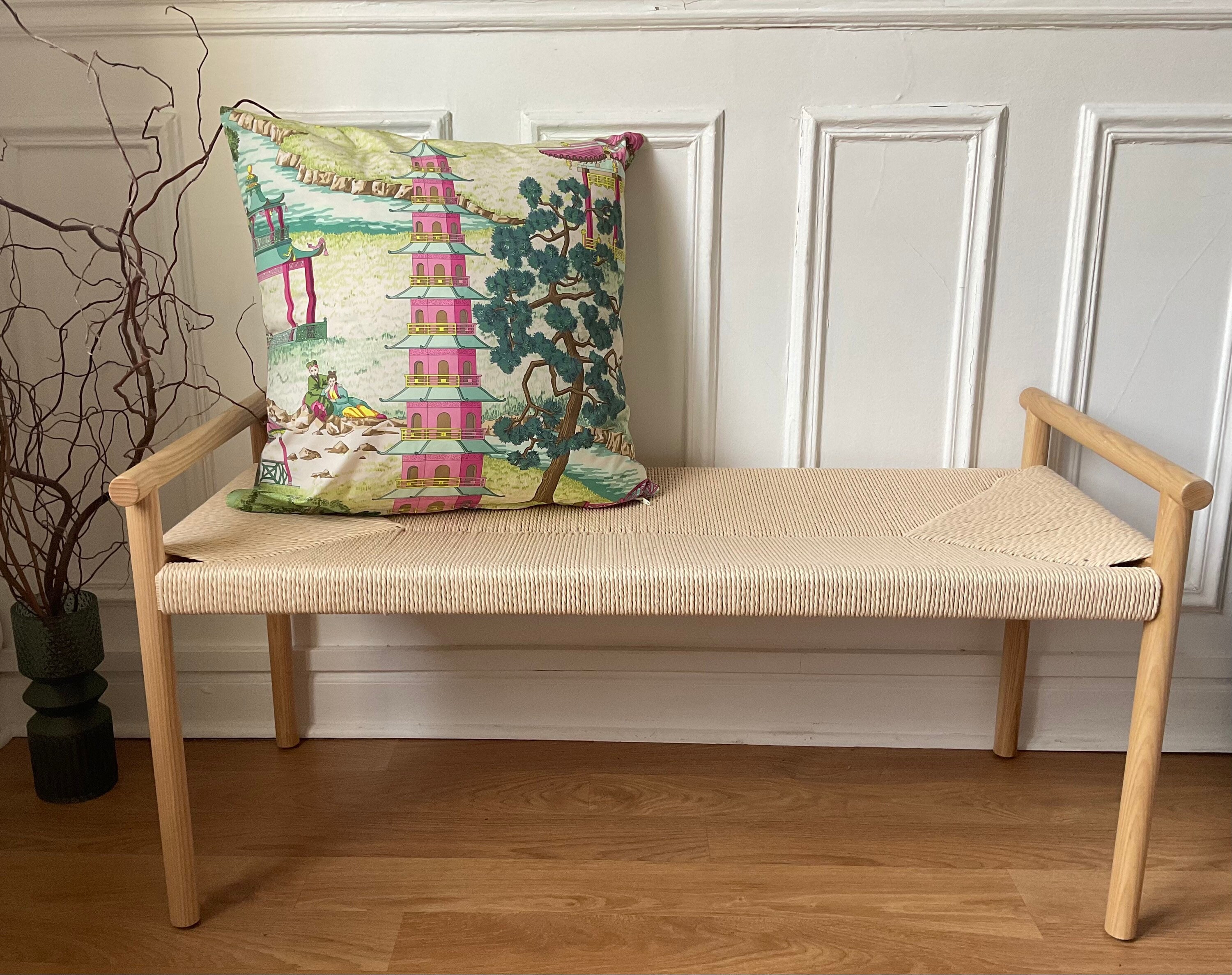 Pagoda Cushion, 50x50cm, Asian Inspiration, Fabric By Manuel Canovas