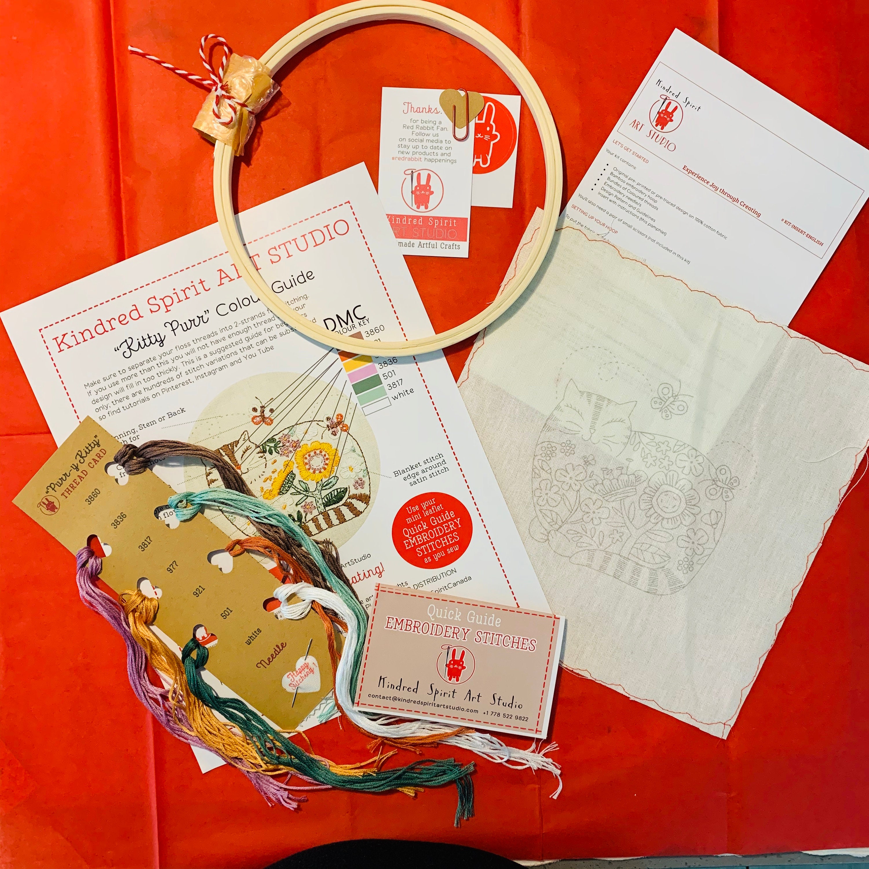 Kit De Broderie Vintage The Creative Beehive – Cinq Champignons, Années 70, USA
