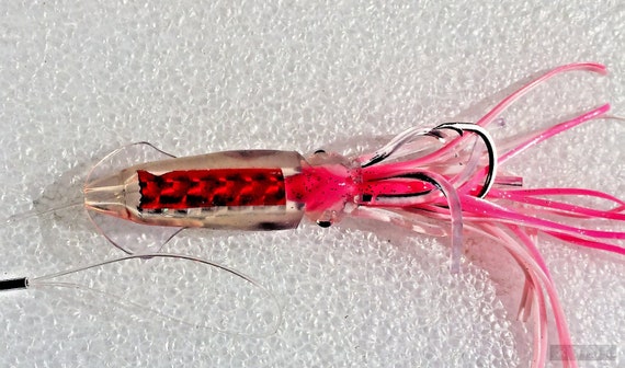 Set of 2 Squid Rig Lure Halibut Redfish Grouper Salmon Tuna