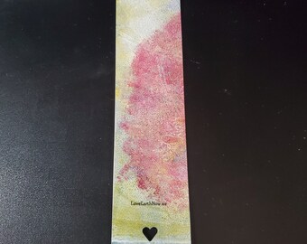 Splatter print BOOKMARK