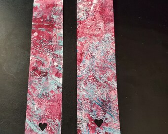 BOOKMARKS made of repurposed materials, set of 2