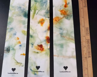 NATURE PRINT BOOKMARKS  for Earth lovers, set of 3