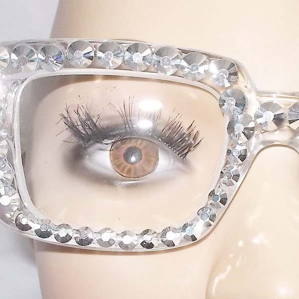 Reading glasses simply stunning silver rhinestone square readers lots of strengths free US shipping and glasses pouch!