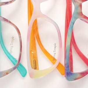 SALE Tie Dye Reading Glasses: Fun Colorful Readers, Spring Temples