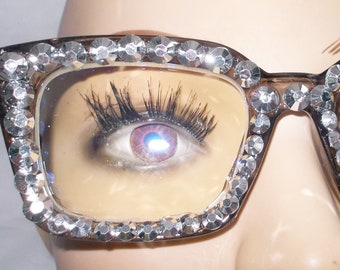 Reading glasses 2 strengths gray translucent frames silver rhinestones