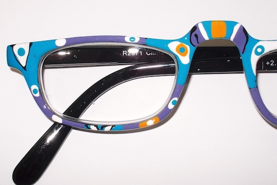 Painted reading glasses on sale